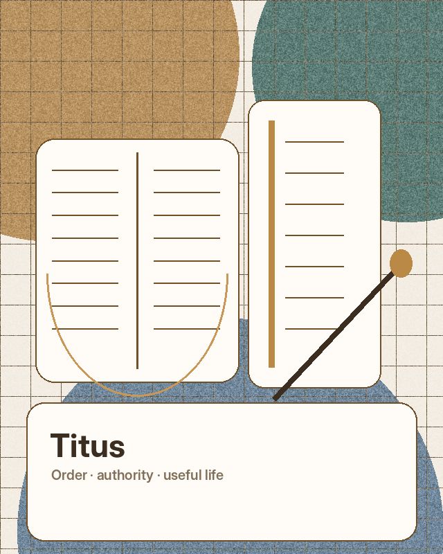 Image éditoriale pour titus sur La Grande Commission.